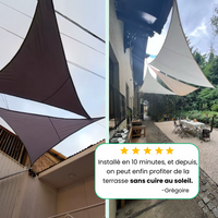 Voile d'Ombrage Triangulaire Imperméable