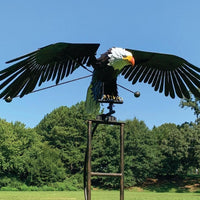 Sculpture d'Oiseaux Balancelle en Métal pour Jardin