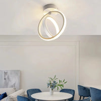 Plafonnier LED Design Rotatif Enchevêtré