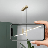 Lustre Minimaliste Suspendu Doré Raffiné