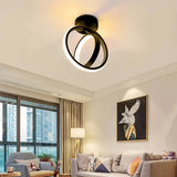 Plafonnier LED Design Rotatif Enchevêtré